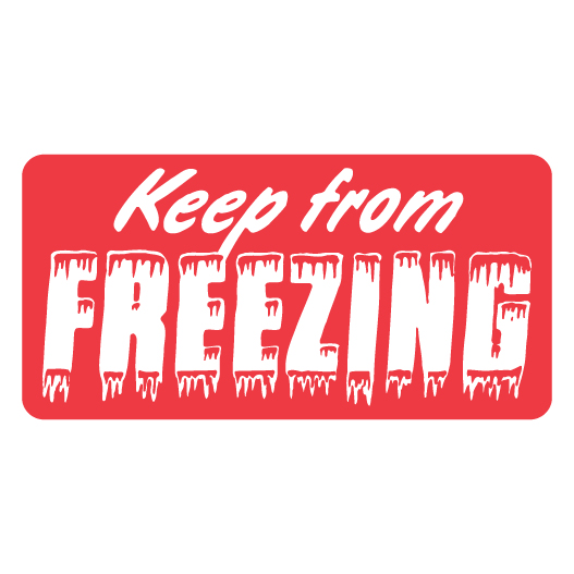 Keep From Freezing Label