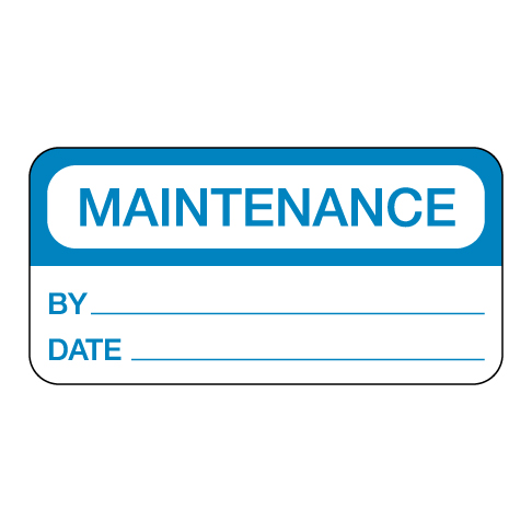 Maintenance Label
