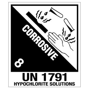 Corrosive Hypochlorite Solutions UN1791